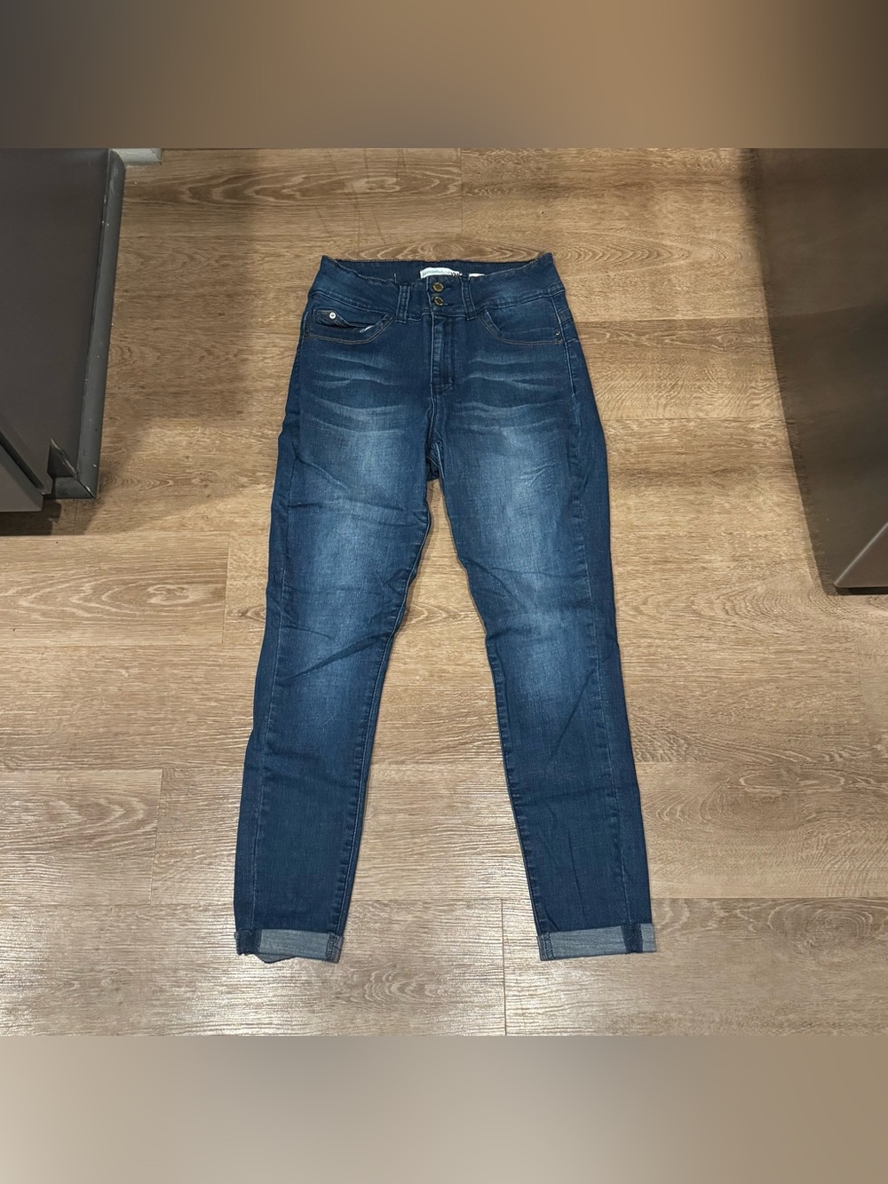High-Rise Dark Blue Women's Jeans